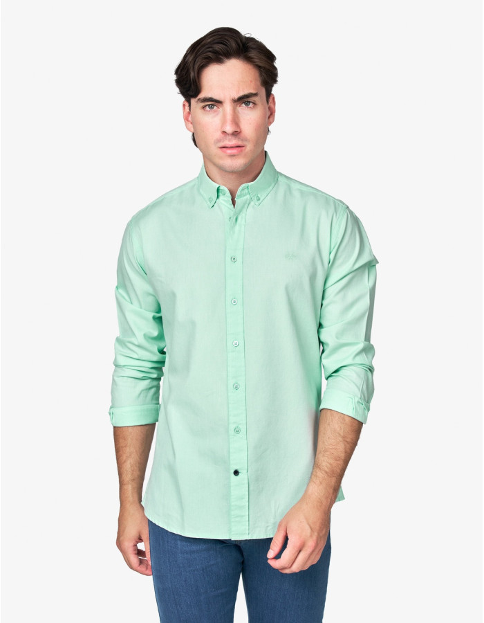 CAMISA SPAGNOLO MICRO OXFORD VERDE