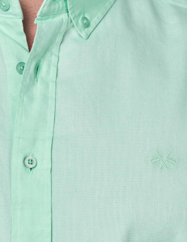 CAMISA SPAGNOLO MICRO OXFORD VERDE