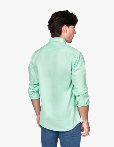CAMISA SPAGNOLO MICRO OXFORD VERDE