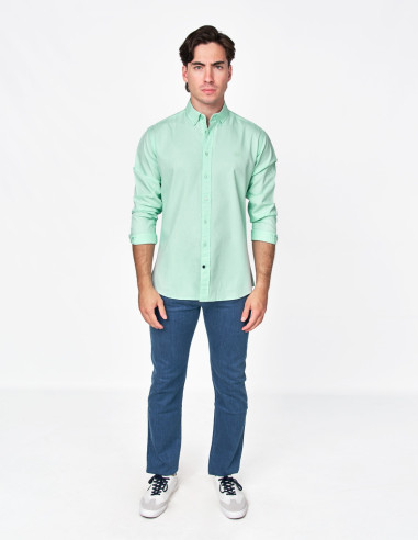 CAMISA SPAGNOLO MICRO OXFORD VERDE