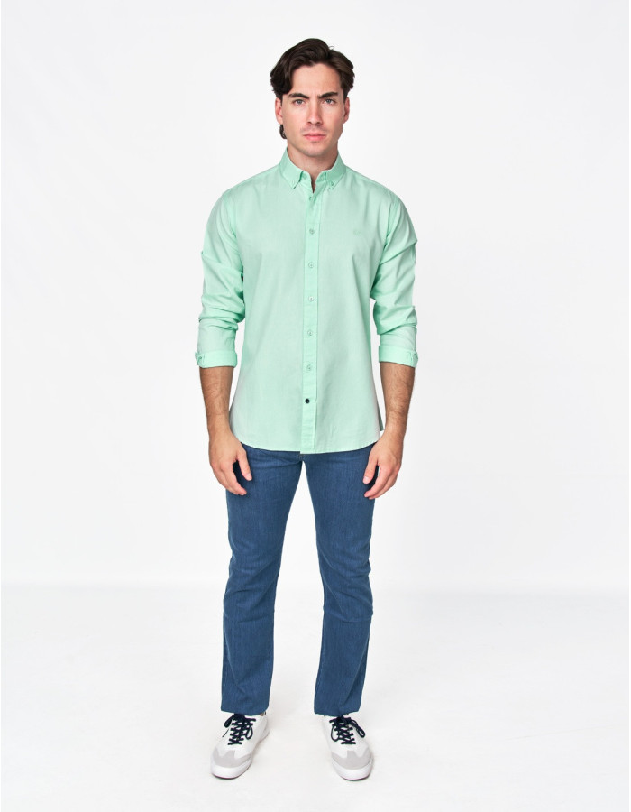 CAMISA SPAGNOLO MICRO OXFORD VERDE
