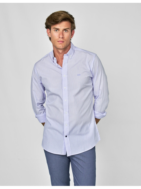 Camisa Spagnolo Platinum Rayas Hombre | Manzanos Moda