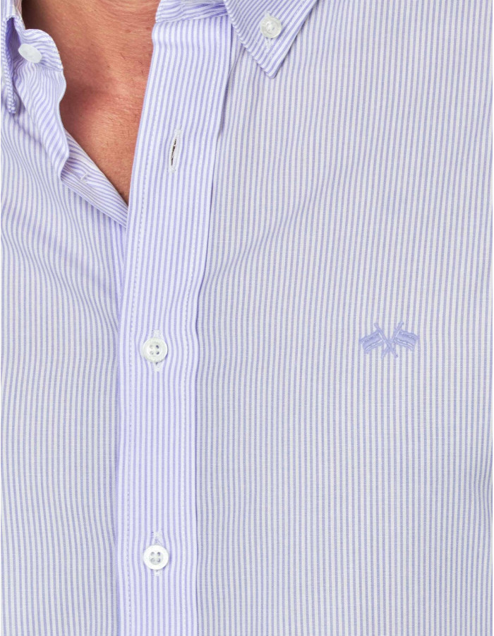CAMISA SPAGNOLO RAYAS PLATINUM CELESTE