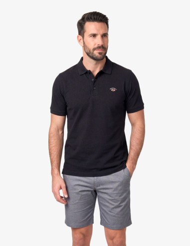 POLO SPG PIQUE LISO BASICO NEGRO