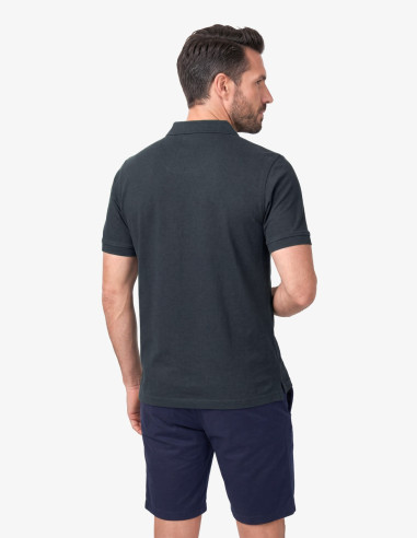 POLO SPG PIQUE LISO BASICO VERDE OSCURO