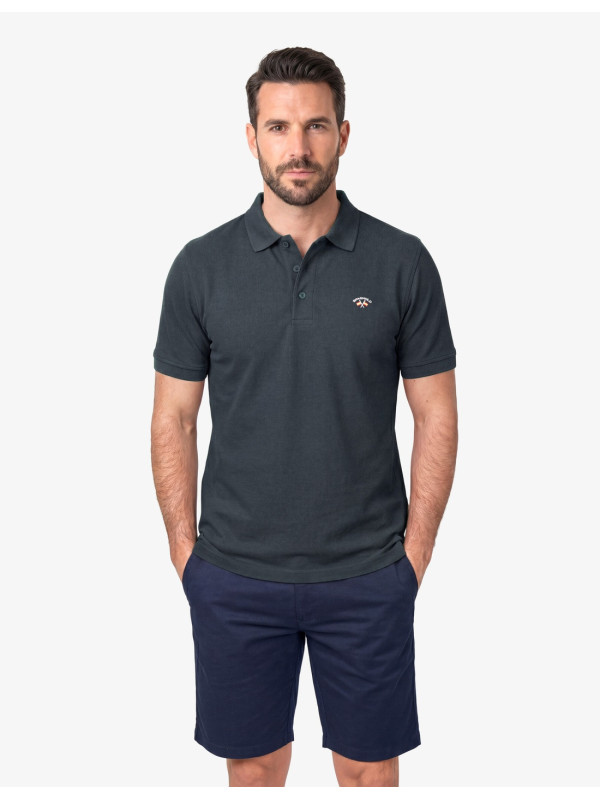 POLO SPG PIQUE LISO BASICO VERDE OSCURO