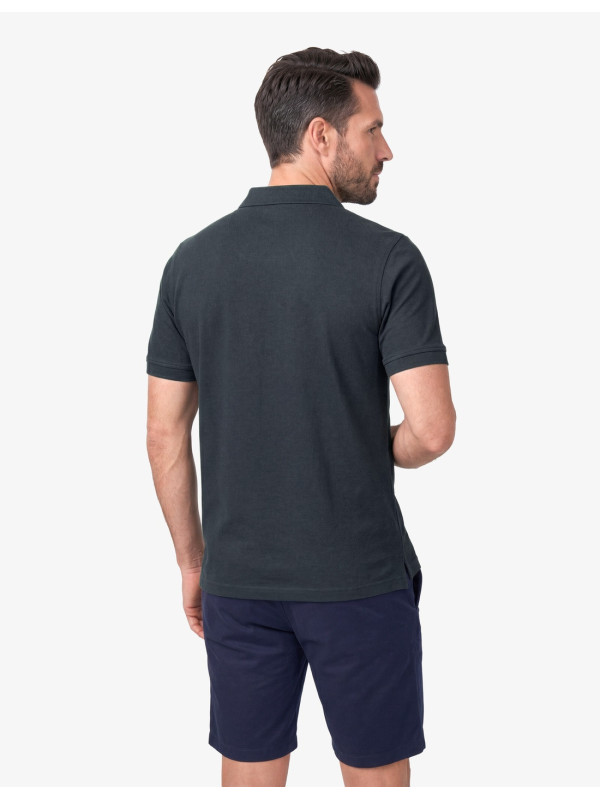 POLO SPG PIQUE LISO BASICO VERDE OSCURO 2