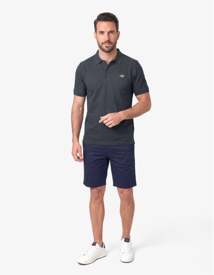 POLO SPG PIQUE LISO BASICO VERDE OSCURO