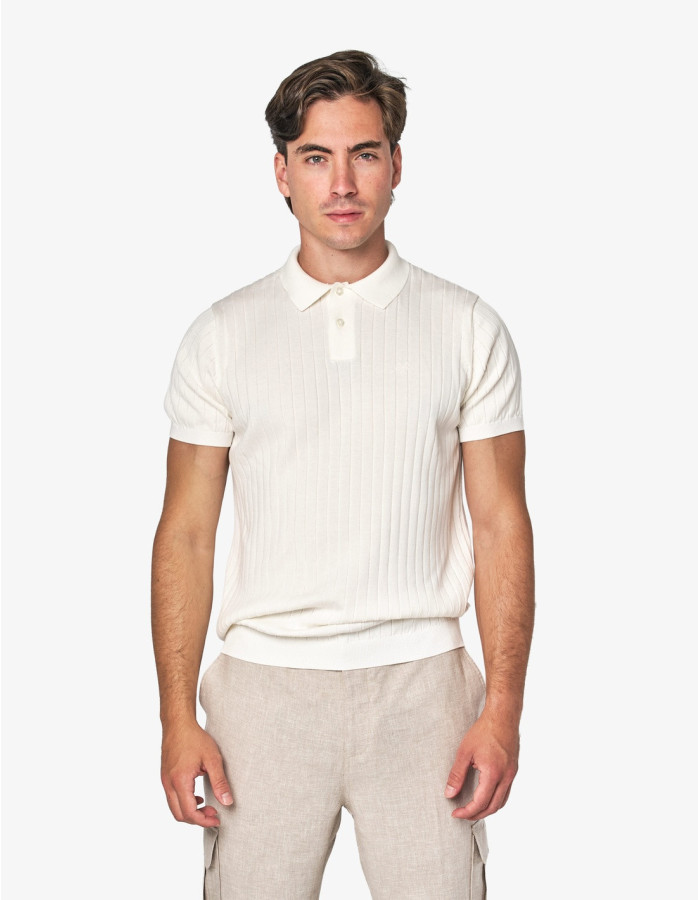 POLO SPG RAYAS TAPETA PUNTO BLANCO