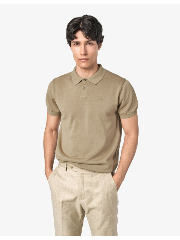 POLO SPG PUNTO ESTRUCTURA LISO BEIG