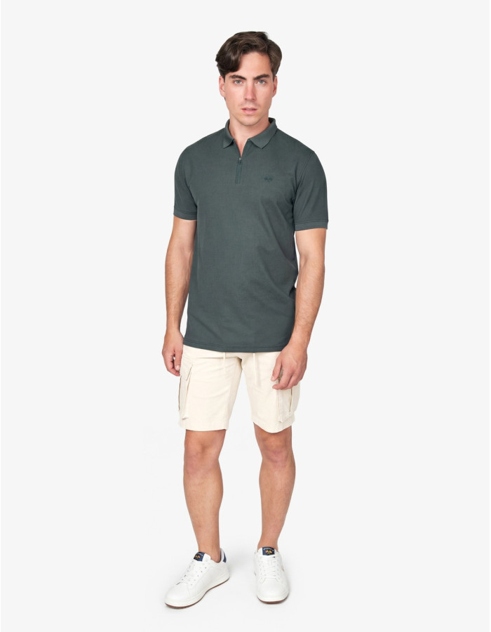 POLO SPG TECNICO CREMALLERA VERDE OSCURO