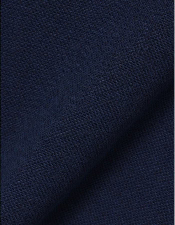 POLO LACOSTE HOMME MAILLE BLEU MARINE