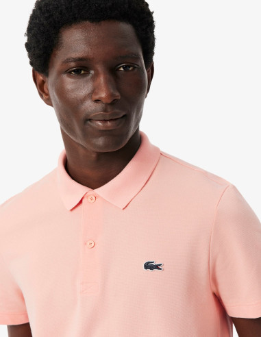 Polo Lacoste Corte Regular Algodón Rosa | Manzanos Moda