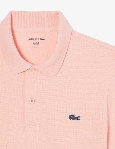 Polo Lacoste Corte Regular Algodón Rosa | Manzanos Moda