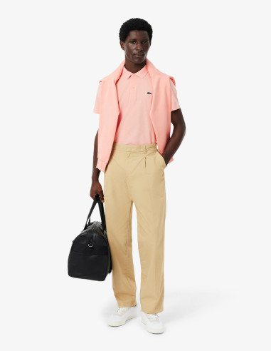 Polo Lacoste Corte Regular Algodón Rosa | Manzanos Moda