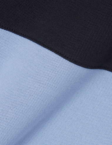 Polo Lacoste Franjas Combinado Azul Claro | Manzanos Moda