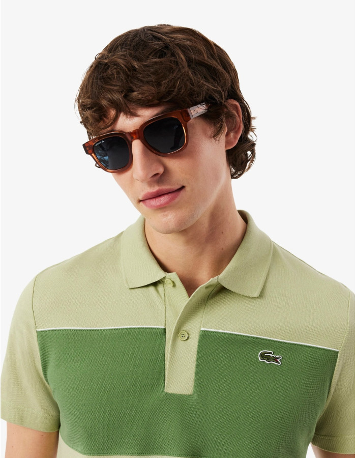 LACOSTE POLO FRANJAS COMBINADO VERDE MACHE