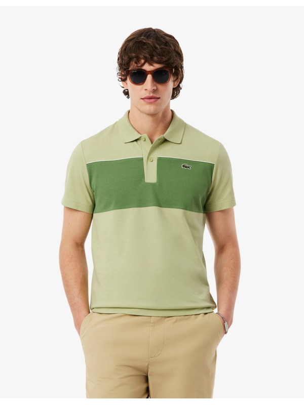 LACOSTE POLO FRANJAS COMBINADO VERDE MACHE