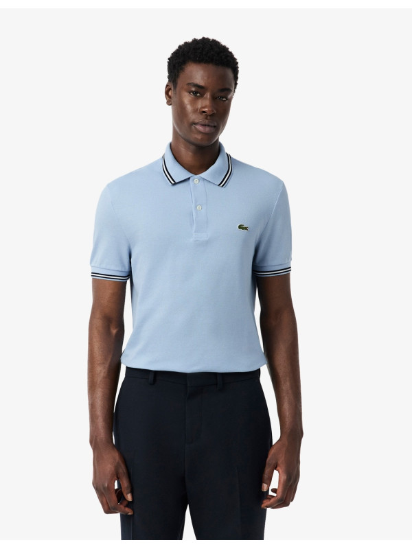 POLO LACOSTE VIVO CUELLO CHAMBRAY