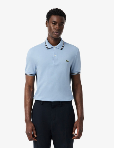 POLO LACOSTE VIVO CUELLO CHAMBRAY