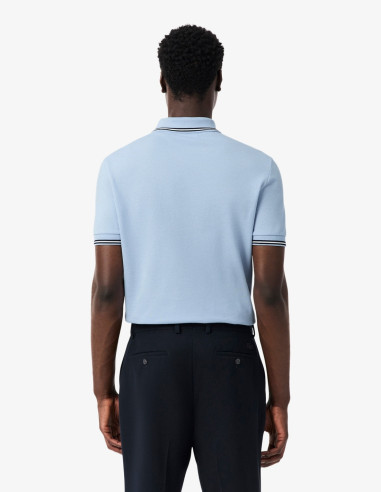 Polo Lacoste Vivo Cuello Chambray Hombre | Manzanos Moda