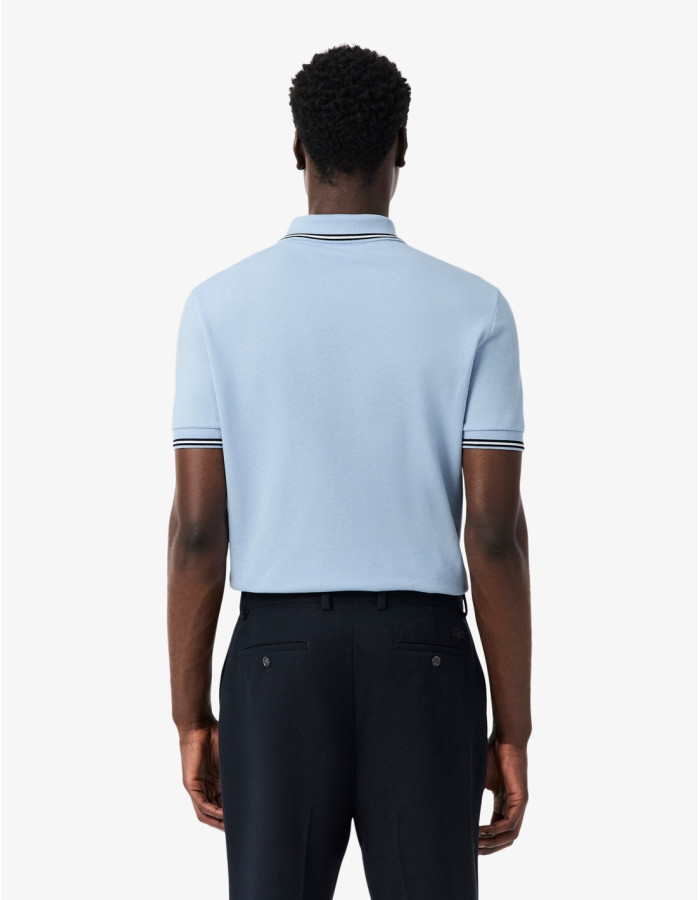 POLO LACOSTE VIVO CUELLO CHAMBRAY