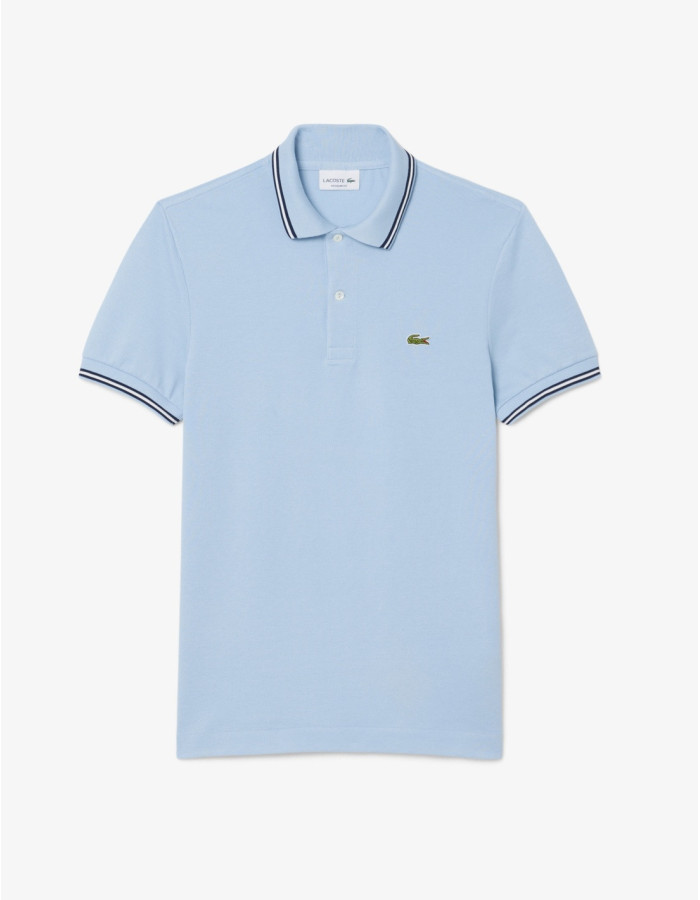 POLO LACOSTE VIVO CUELLO CHAMBRAY