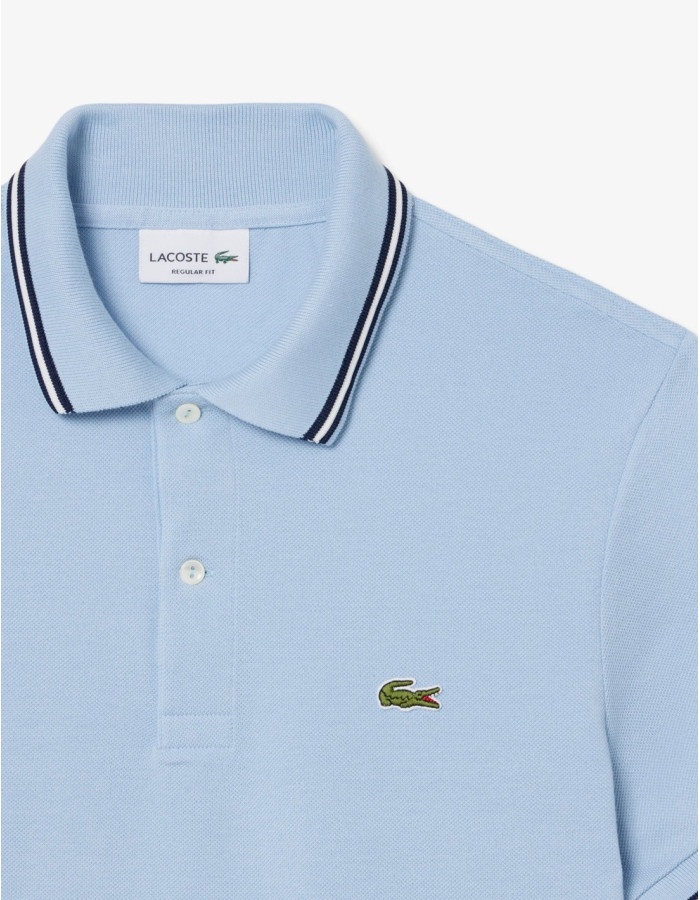 POLO LACOSTE VIVO CUELLO CHAMBRAY