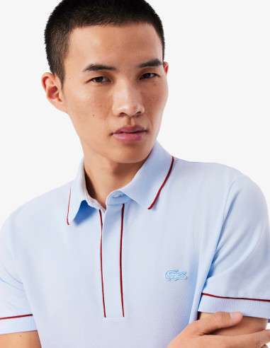 Polo Lacoste Cinta Azul Claro Hombre PH8184 | Manzanos Moda