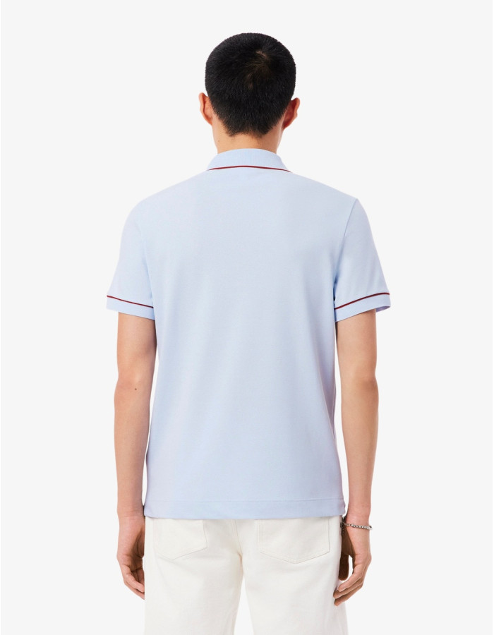 POLO LACOSTE CINTA AZUL CLARO