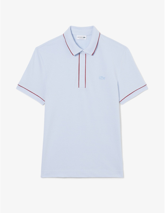 POLO LACOSTE CINTA AZUL CLARO