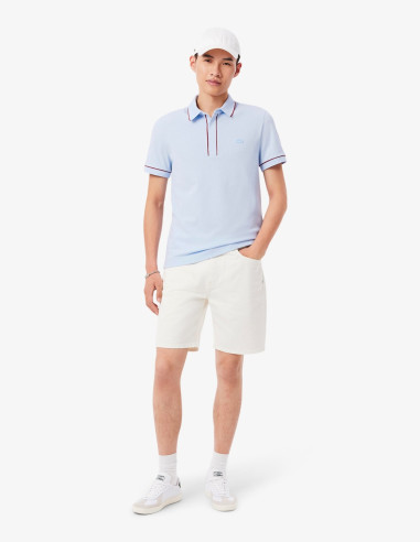 Polo Lacoste Cinta Azul Claro Hombre PH8184 | Manzanos Moda