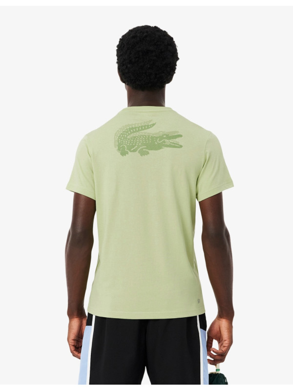 CAMISETA LACOSTE BÁSICA VERDE MACHE