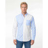 CAMISA SPAGNOLO LISTAS COMBI AZUL BLANCO