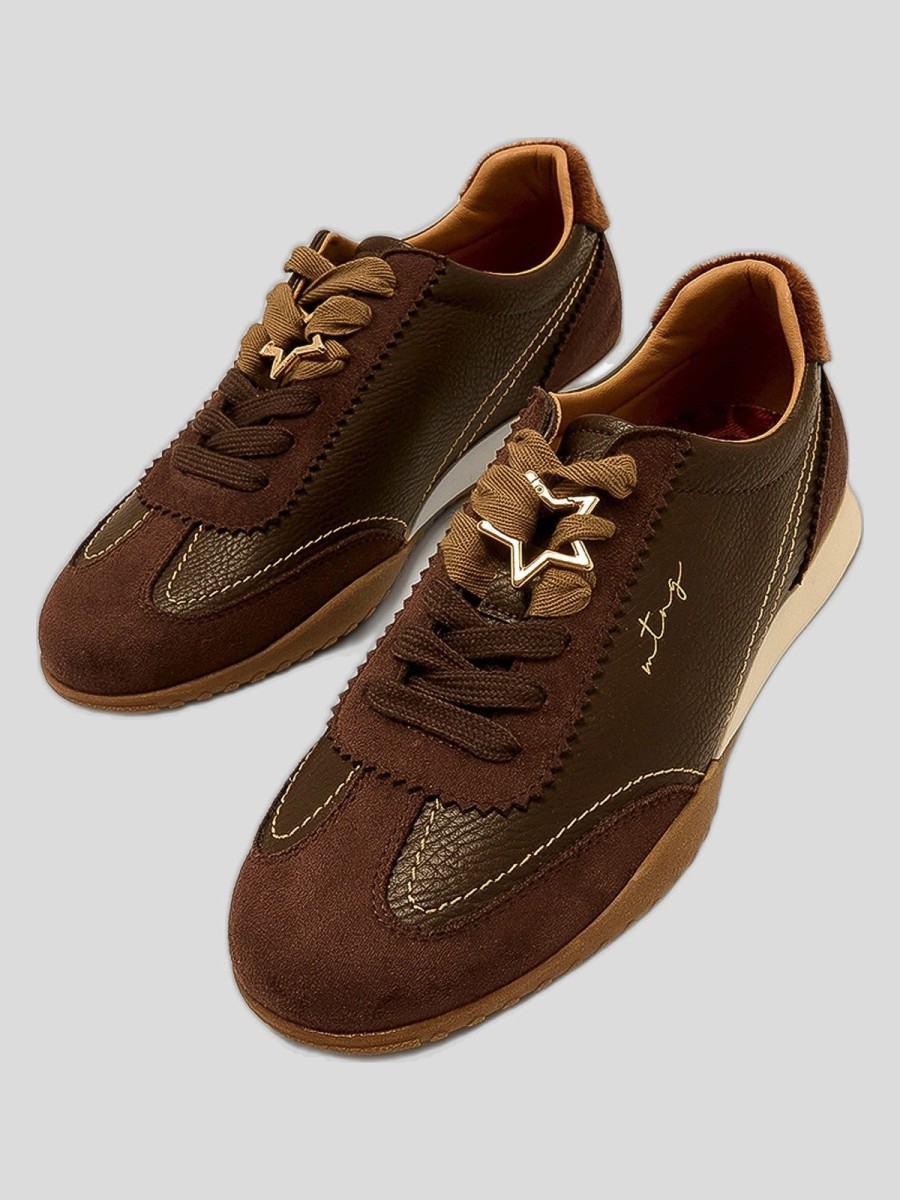 Zapatillas MTNG Alana Marrón con Tecnología Comfort