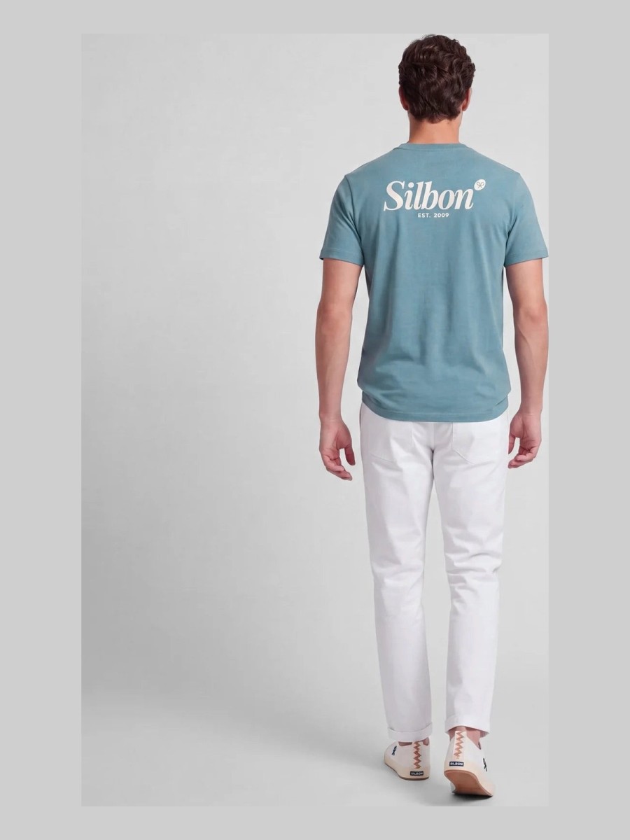 Camiseta Silbon Pen Marker 100% Algodón Petróleo