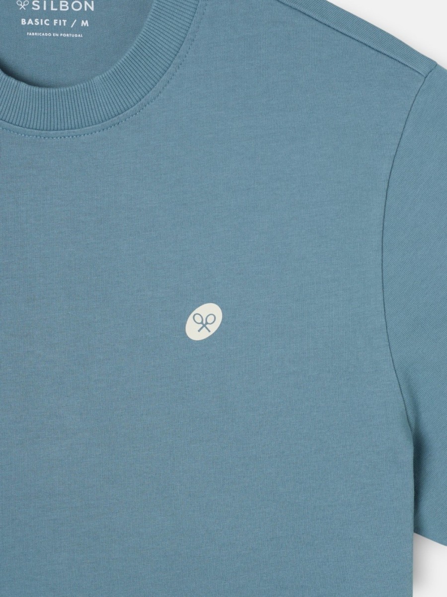 Camiseta Silbon Pen Marker 100% Algodón Petróleo