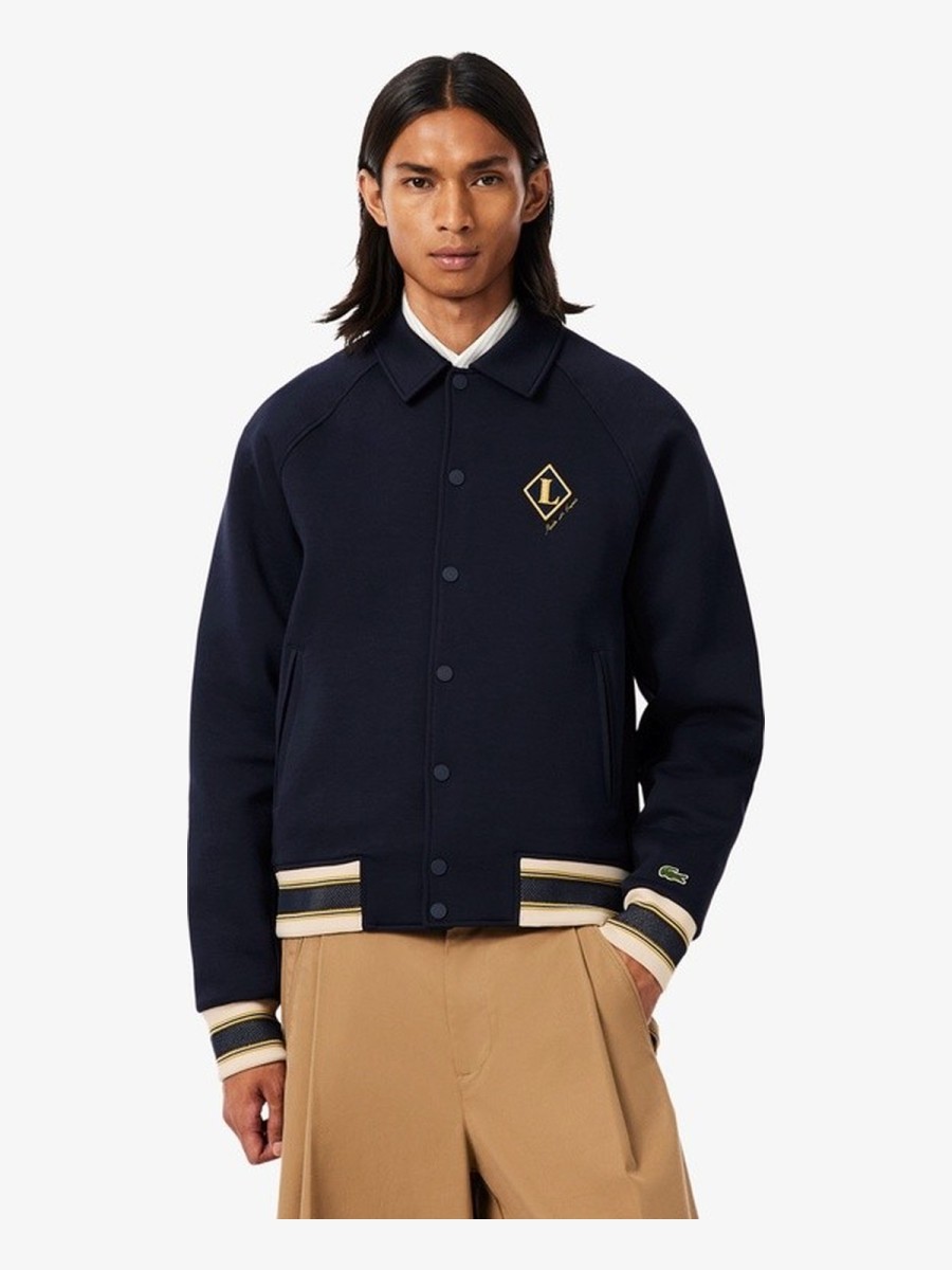 Cazadora Lacoste Varsity de Jersey en Algodón