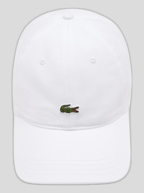Gorra Lacoste Unisex Blanco de Algodón Orgánico
