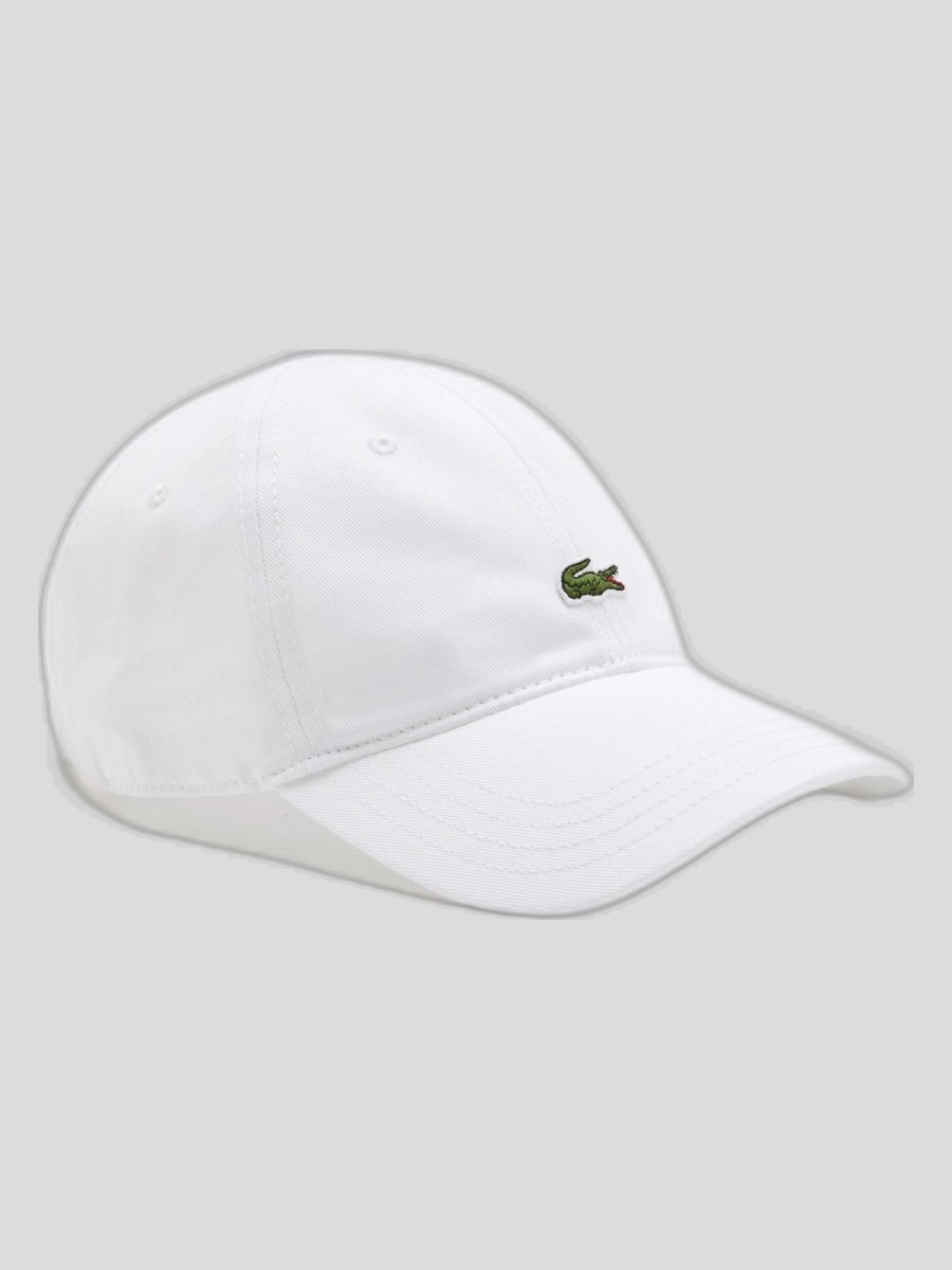 Gorra Lacoste Unisex Blanco de Algodón Orgánico