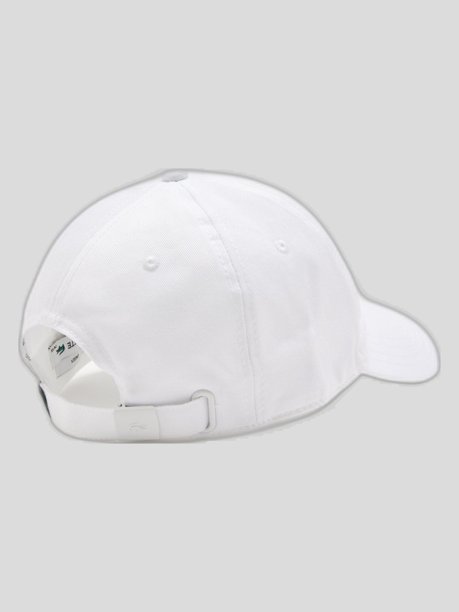 Gorra Lacoste Unisex Blanco de Algodón Orgánico