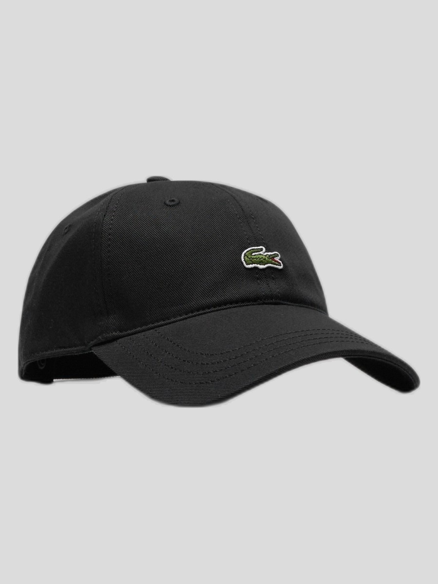 Gorra Lacoste Unisex en Algodón Negro RK0491