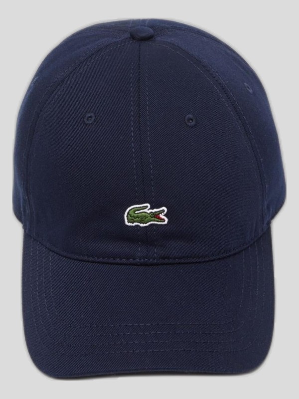 Gorra Lacoste Unisex en Sarga de Algodón Orgánico