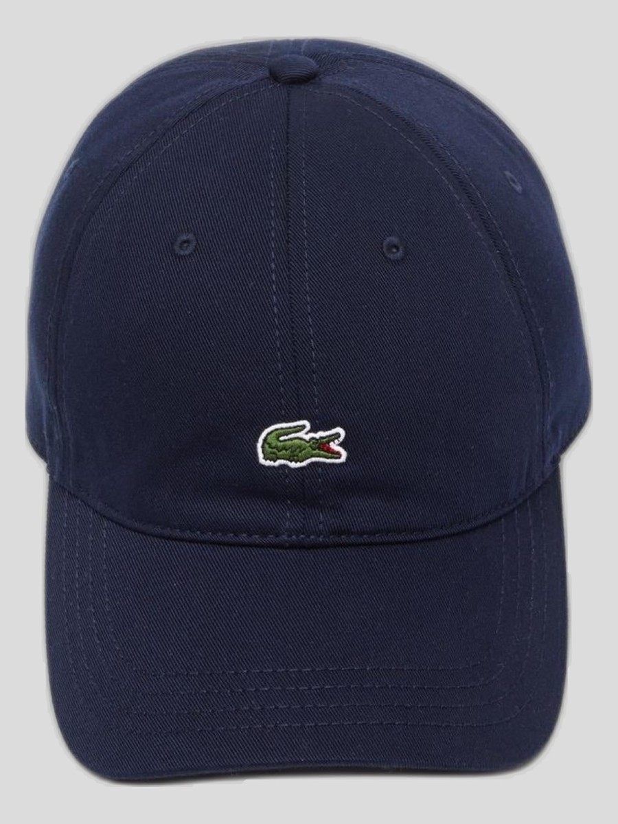 Gorra Lacoste Unisex en Sarga de Algodón Orgánico