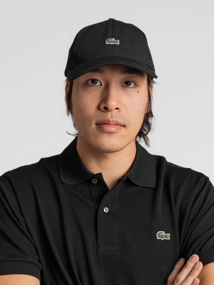 Gorra Lacoste Unisex en Algodón Negro RK0491