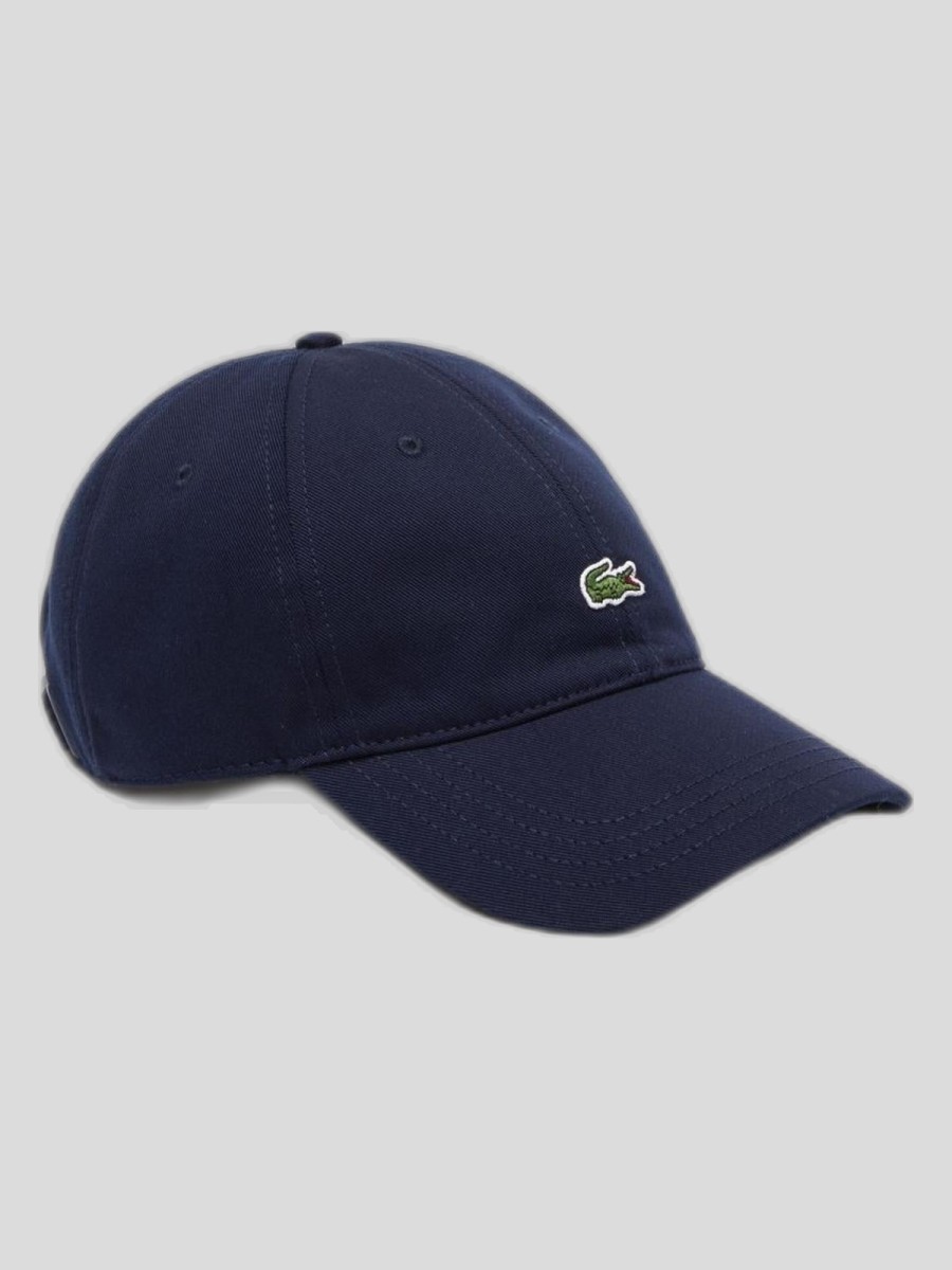 Gorra Lacoste Unisex en Sarga de Algodón Orgánico