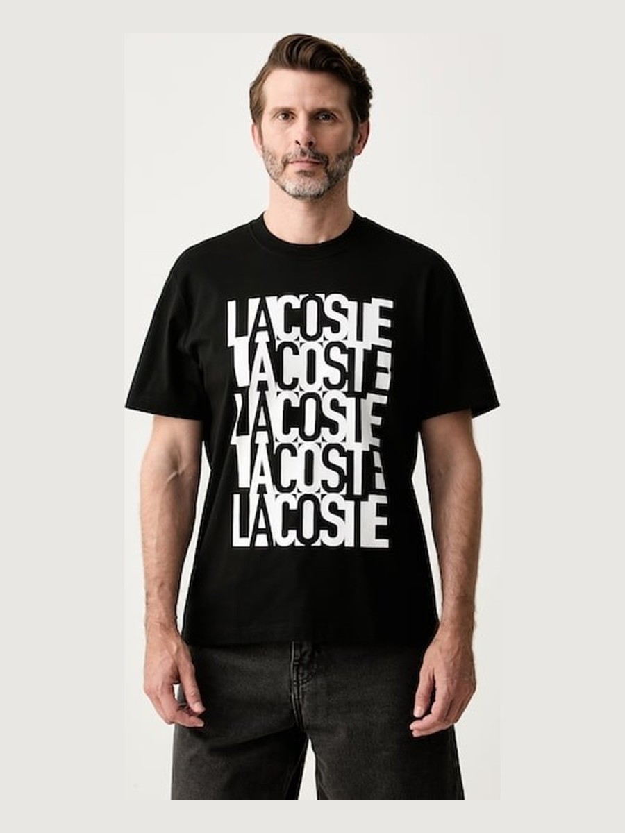 Camiseta Lacoste Hombre 100% Algodón con Gráfico
