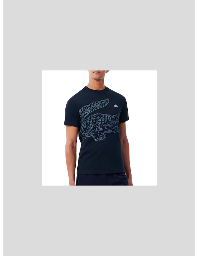 Camiseta Lacoste Ultra Dry Estampado Cocodrilo