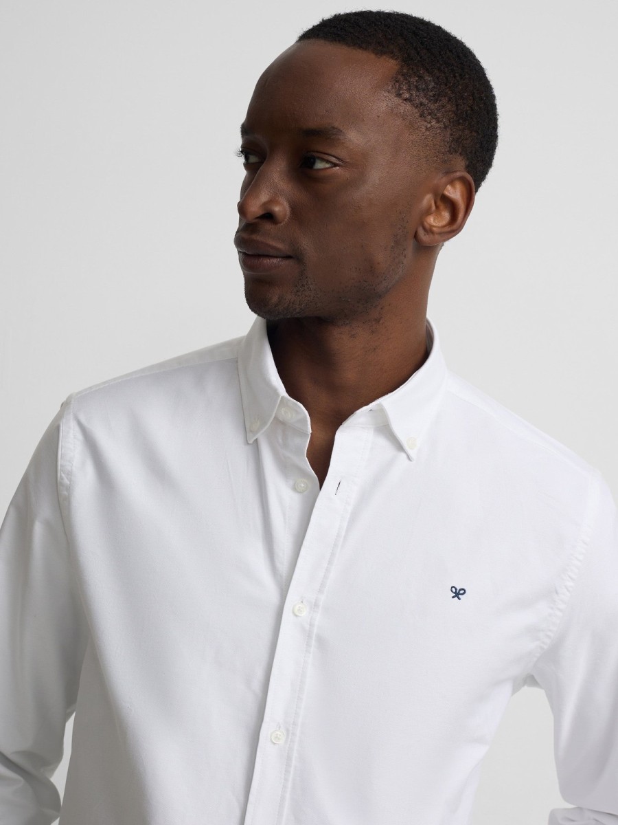 Camisa SILBON Sport Oxford Slim Fit Blanco