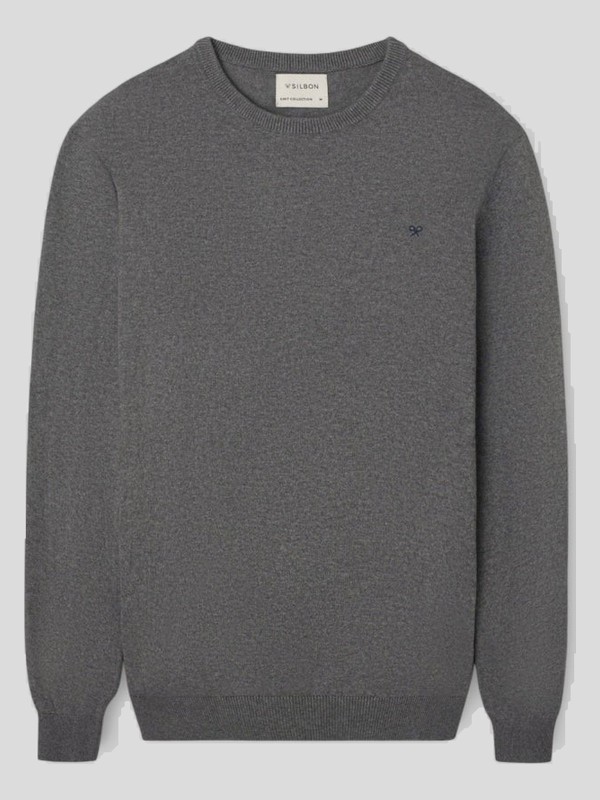 Jersey SILBON Gris de Algodón BCI y Cashmere